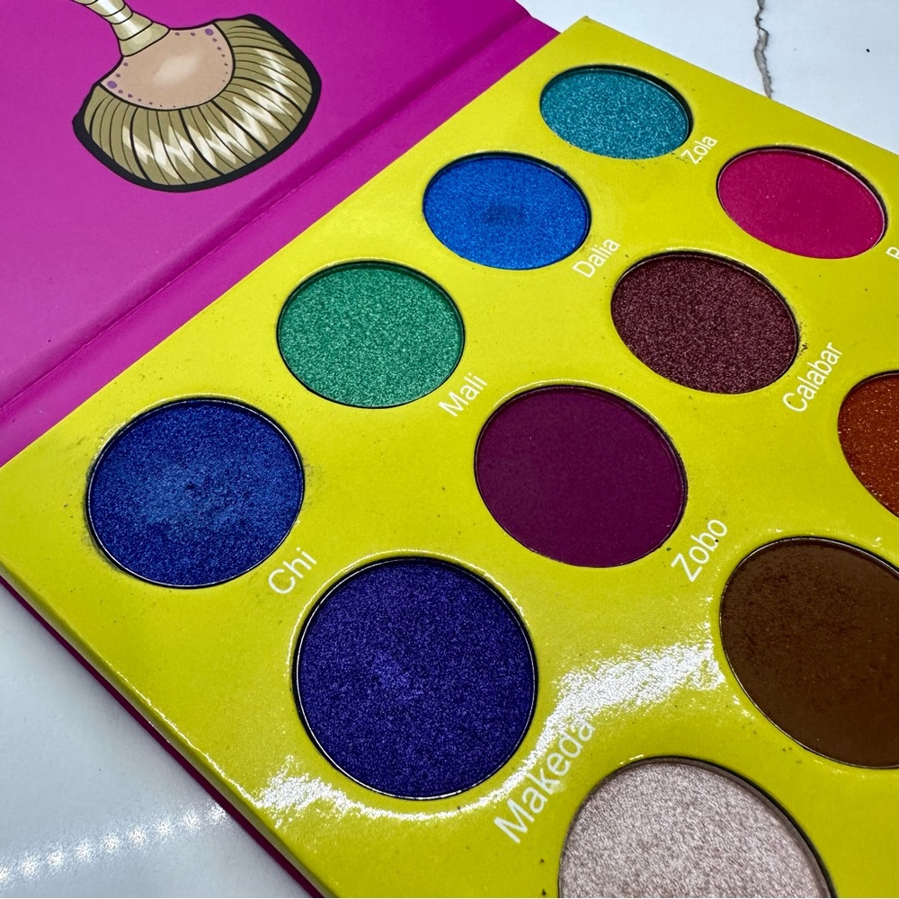 Juvia's Place Mini Masquerade Bold Sparkly Matte Colourful Eyeshadow Palette - Picture 12 of 13